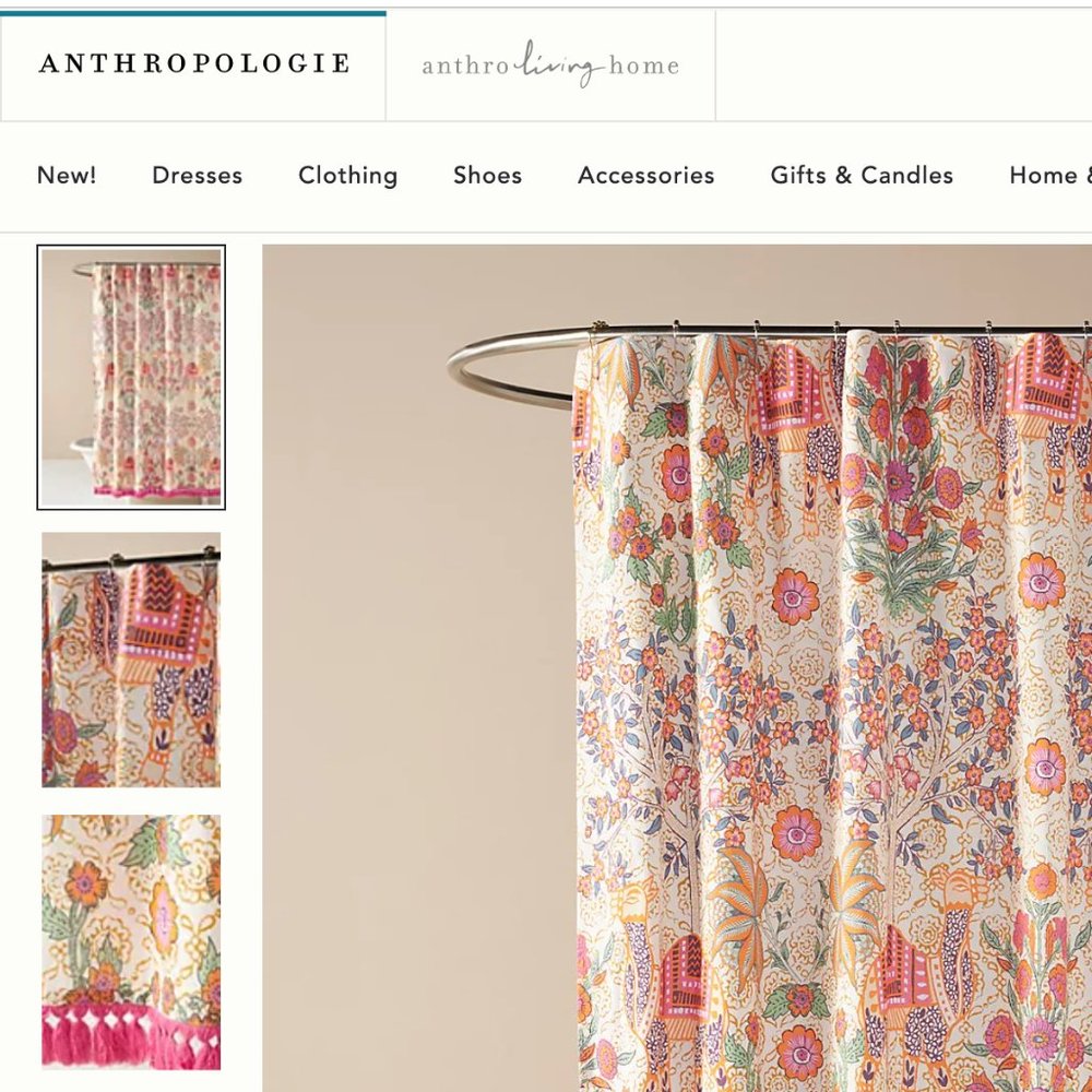 Anthropologie Matteo Shower Curtain-Brand New, unopened